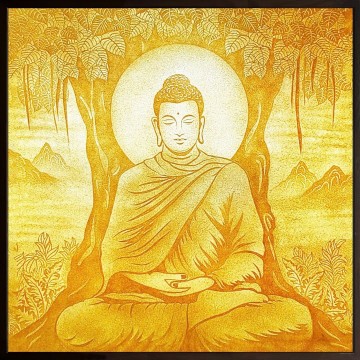 Tranh trúc chỉ vuông Phật thích ca 
